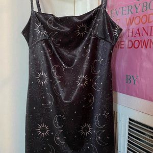 Urban Outfitters Ladies Celestial Sun Moon Stars Pullover Mini Dress (S) - NWT